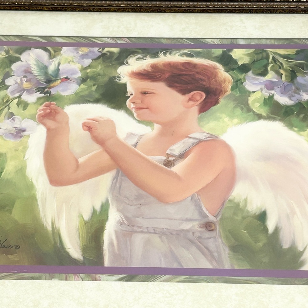Home Interiors - Angel with Hummingbird.